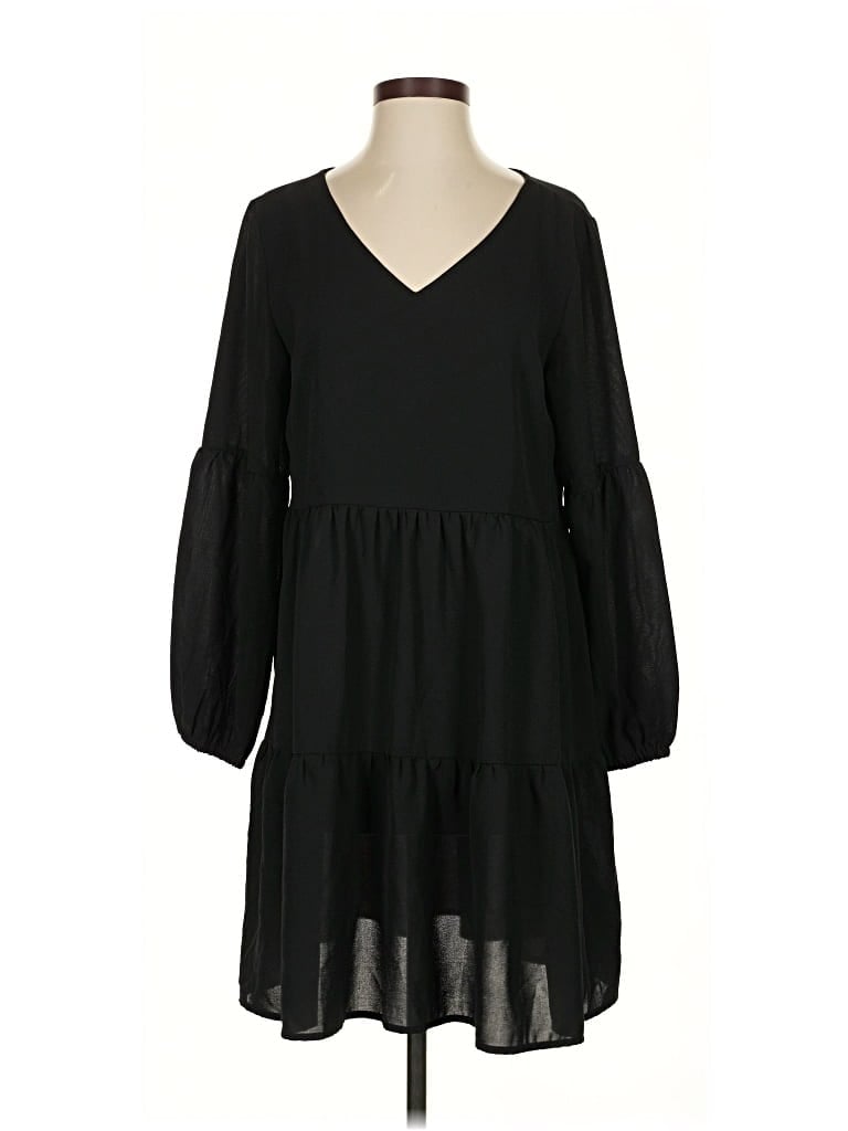 Pre-owned Unbranded Casual Dress In Black