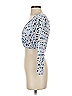 Zara Blue Silver Long Sleeve Top Size S - photo 5