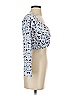 Zara Blue Silver Long Sleeve Top Size S - photo 4