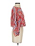 Max Studio 100% Polyester Red 3/4 Sleeve Blouse Size XS - photo 4