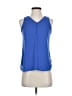 Express 100% Rayon Blue Sleeveless Blouse Size XS - photo 1