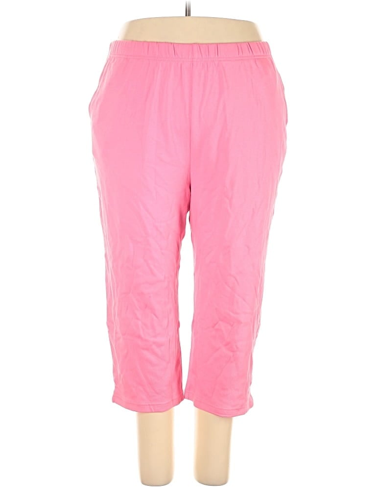 Pre-owned Woman Within Casual Pants In Pink