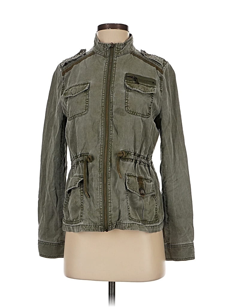 Pre-owned Express Jacket In Green