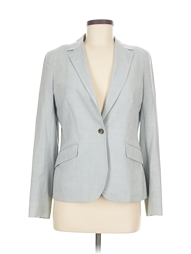 Pre-owned Lands' End Blazer Jacket In Gray