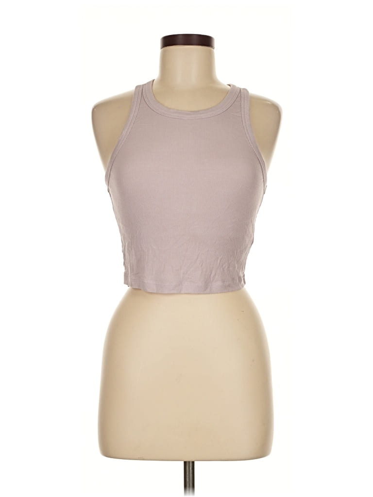 Pre-owned Sunday Best Tank Top Tan Halter Neckline Tops In Brown