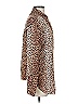 Auguste Animal Print Brown Long Sleeve Button-Down Shirt Size 2 - photo 4
