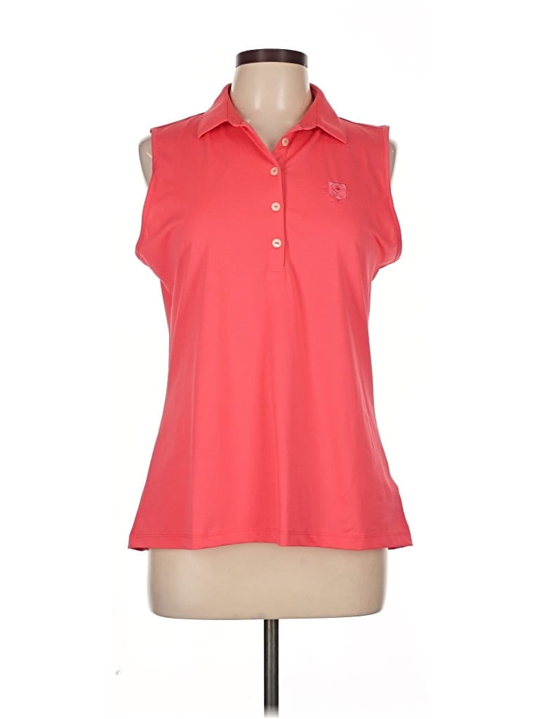 Pre-owned Greg Norman Short Sleeve Polo Shirt In Red