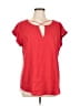 Express Outlet Red Short Sleeve Blouse Size L - photo 1
