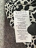 MICHAEL Michael Kors Animal Print Black Silver 3/4 Sleeve Blouse Size M - photo 8