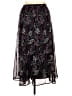 JM Collection 100% Polyester Paisley Black Formal Skirt Size 24 waist - photo 1