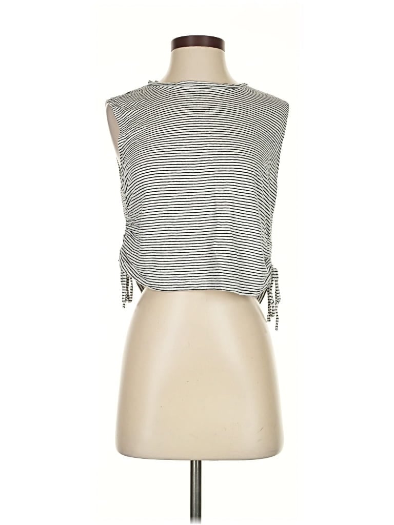 Pre-owned Frame Sleeveless Top Gray Halter Neckline Tops