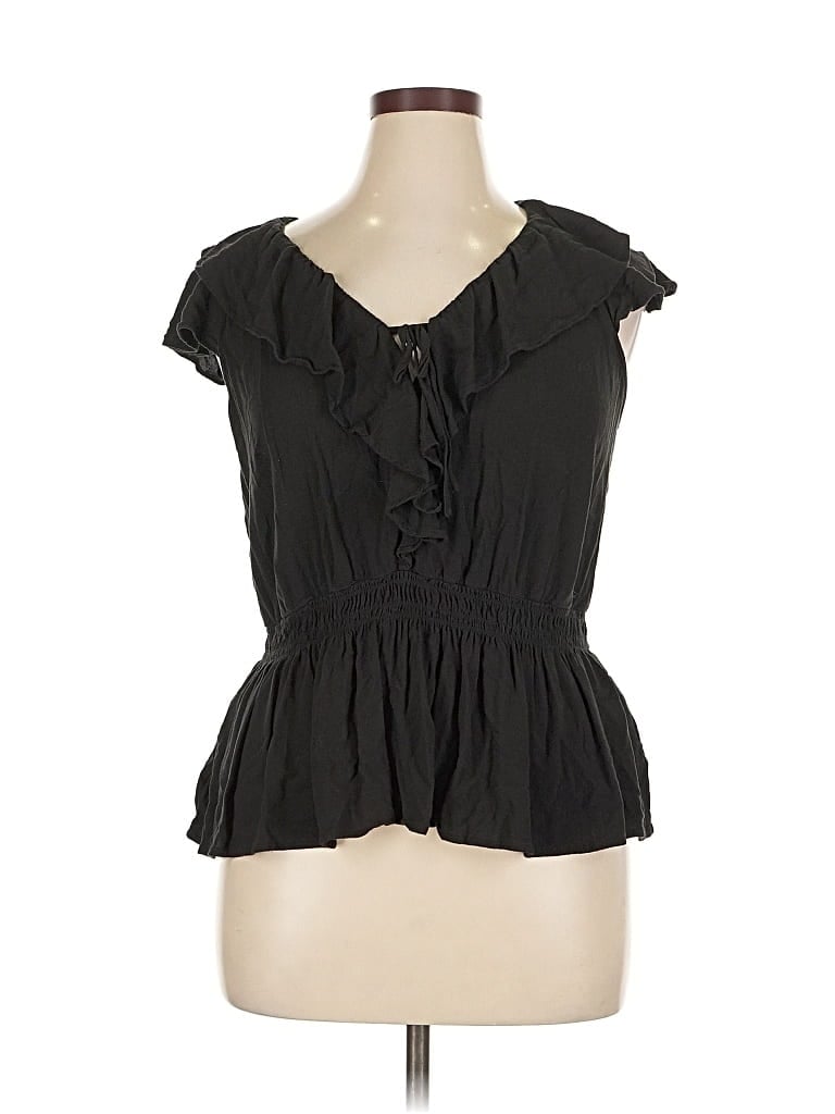 Pre-owned Old Navy Sleeveless Blouse In Black