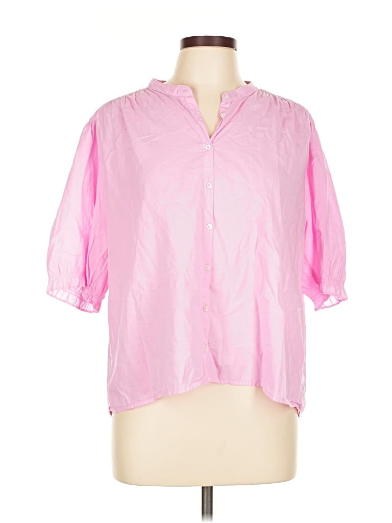 Pre-owned Xirena 3/4 Sleeve Button Down Shirt In Pink