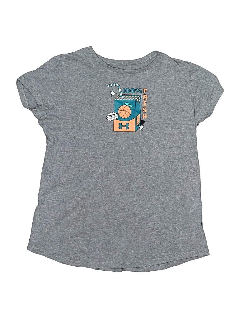 Click to view more detailed imagery on our partner's website Pre-owned Under Armour Kids' Short Sleeve T-shirt In Gray