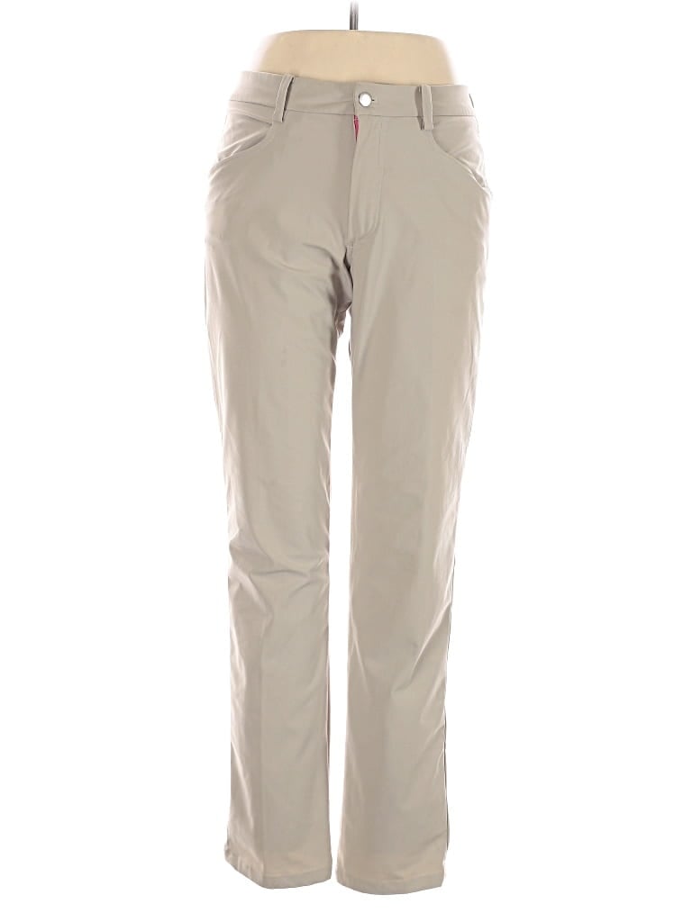 Pre-owned Lululemon Athletica Khaki Pant In White