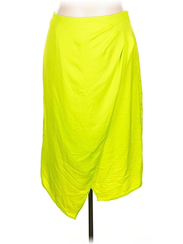 Pre-owned Scoop Casual Skirt In Yellow