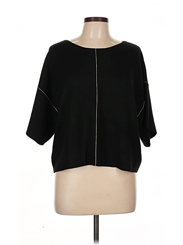 Pre-owned Max Studio Cardigan Sweater In Black