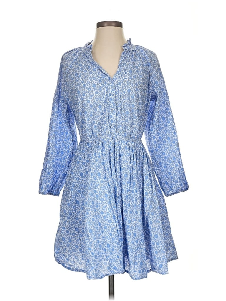 Pre-owned Liberty Art Fabrics For J.crew Casual Dress In Blue