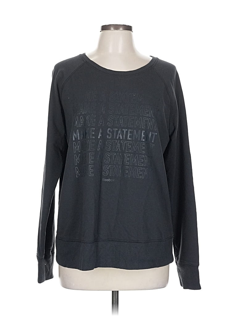 Pre-owned Reebok Sweatshirt In Black