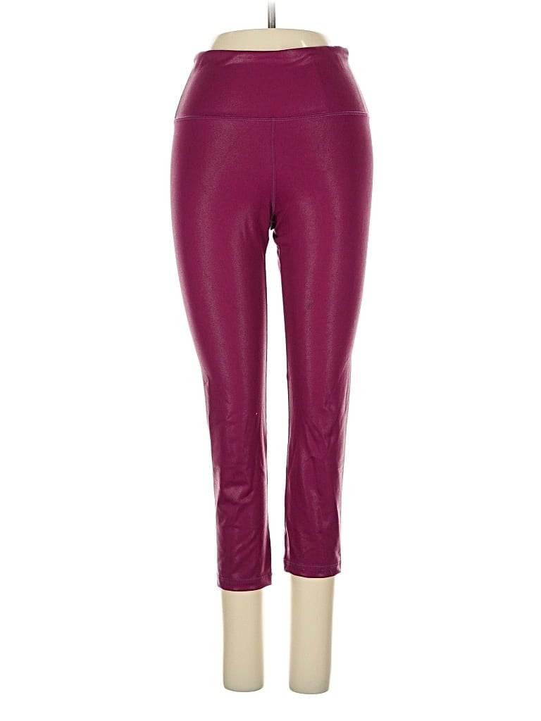 Pre-owned Zyia Active Active Pants In Burgundy