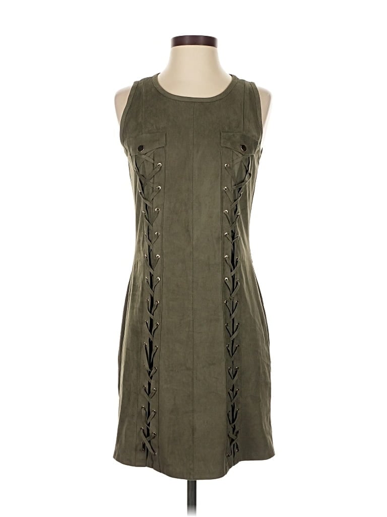 Pre-owned Inc International Concepts Casual Dress In Green