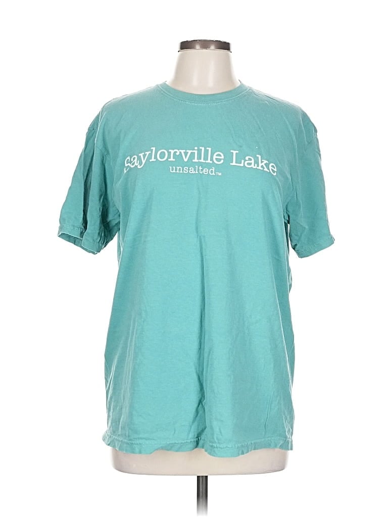 Pre-owned Comfort Colors Short Sleeve T-shirt In Blue