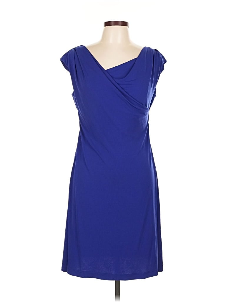 Pre-owned Connected Apparel Cocktail Dress In Blue
