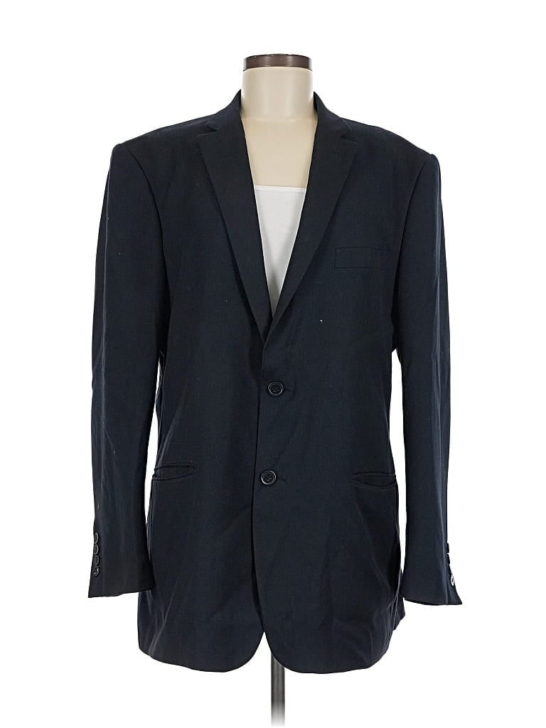 Pre-owned Assorted Brands Blazer Jacket In Blue