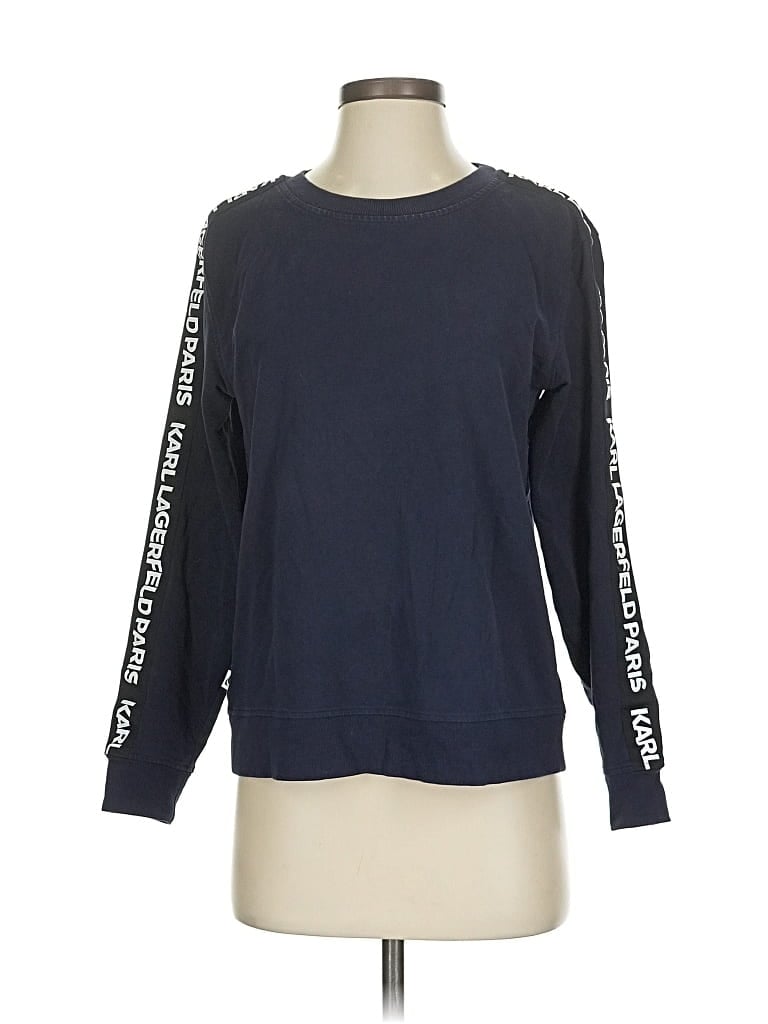 Pre-owned Karl Lagerfeld Sweatshirt In Blue