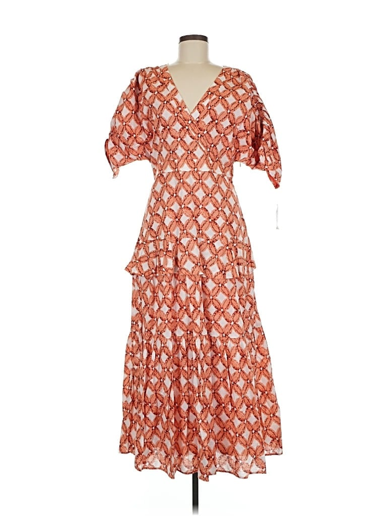 Pre-owned Inc International Concepts Casual Dress In Orange