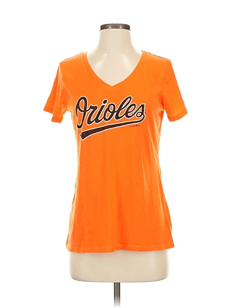 Pre-owned Genuine Merchandise By Team Athletics Short Sleeve T-shirt In Orange