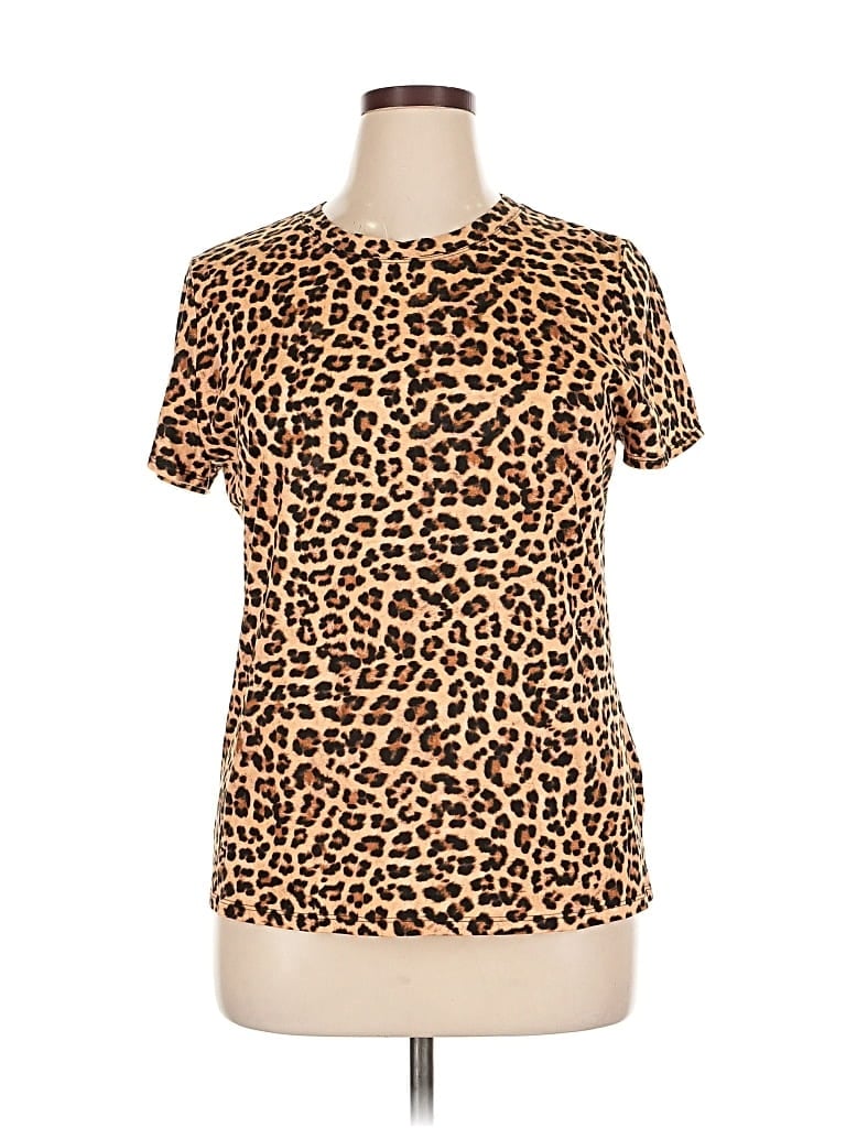 Pre-owned Inc International Concepts Short Sleeve T-shirt In Brown