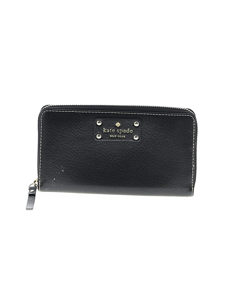 Pre-owned Kate Spade New York Leather Coin Purse In Black