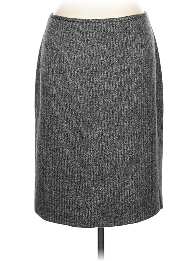 Pre-owned Calvin Klein Formal Skirt In Gray