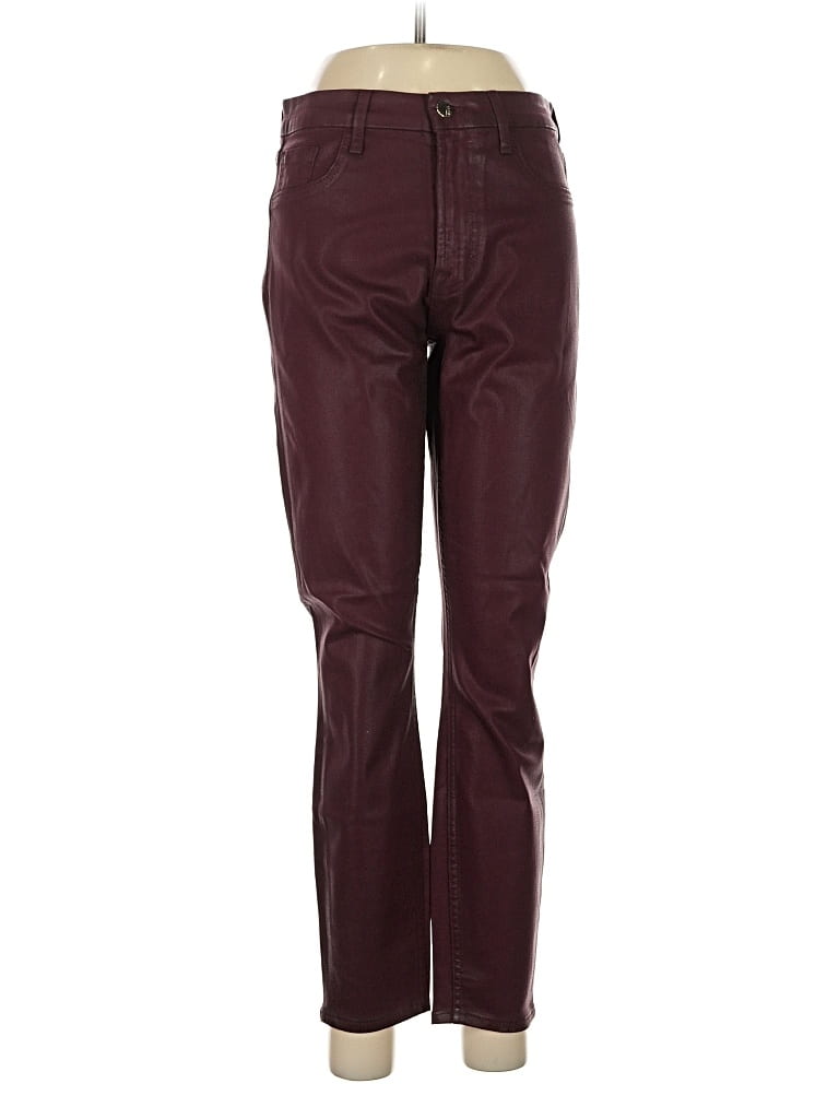 Pre-owned Jen7 By 7 For All Mankind Casual Pants In Burgundy