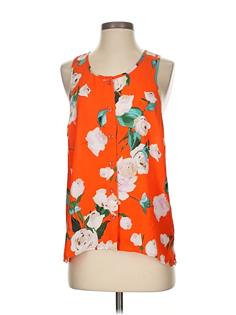 CABI Pre-owned Sleeveless Blouse In Orange