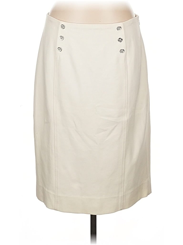 Pre-owned White House Black Market Casual Skirt In White
