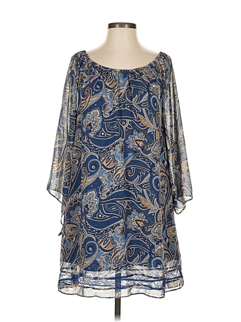 Pre-owned Alice And Olivia Alice + Olivia Casual Dress In Blue