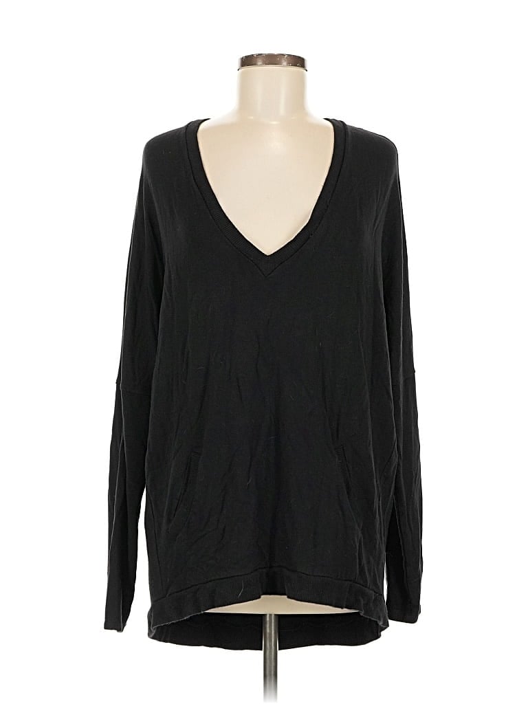 Pre-owned Express One Eleven Pullover Sweater In Black