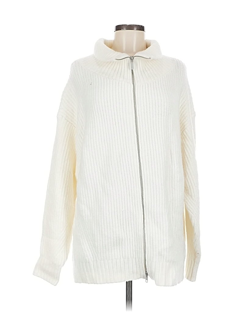 Click to view more detailed imagery on our partner's website Pre-owned Zella Cardigan Sweater In White