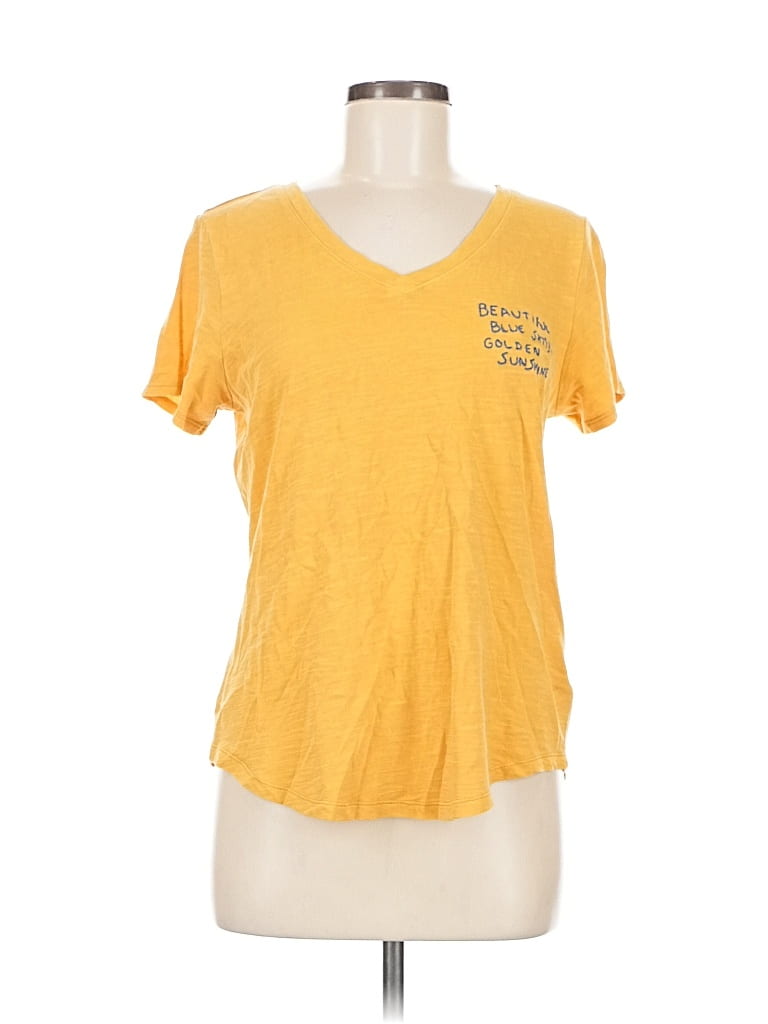 Pre-owned Old Navy Short Sleeve T-shirt In Yellow