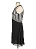 Rhapsody Stripes Black Casual Dress Size 8 - photo 5