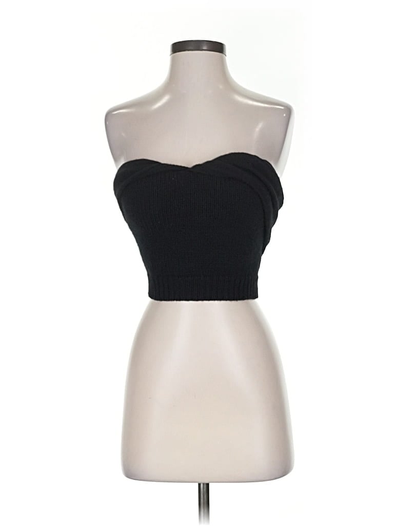 Pre-owned Rta Tube Top Black Strapless Neckline Tops