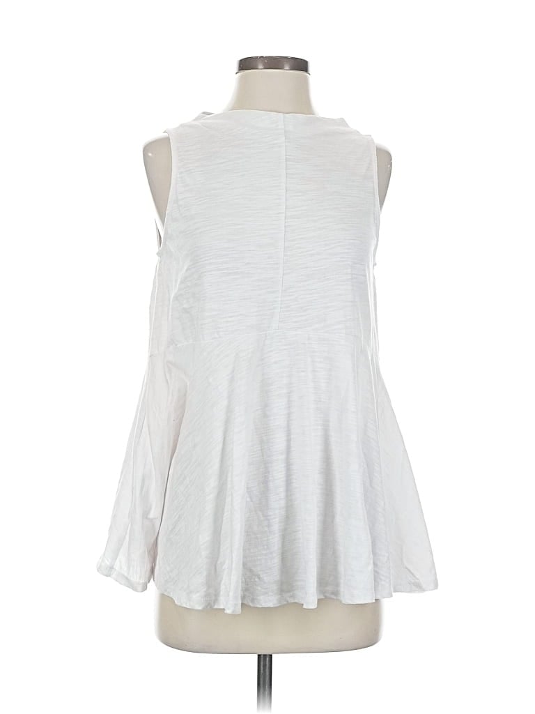 Pre-owned Deletta Sleeveless Blouse In White