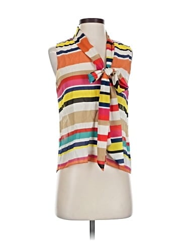 Alice + Olivia Sleeveless Silk Top (view 1)
