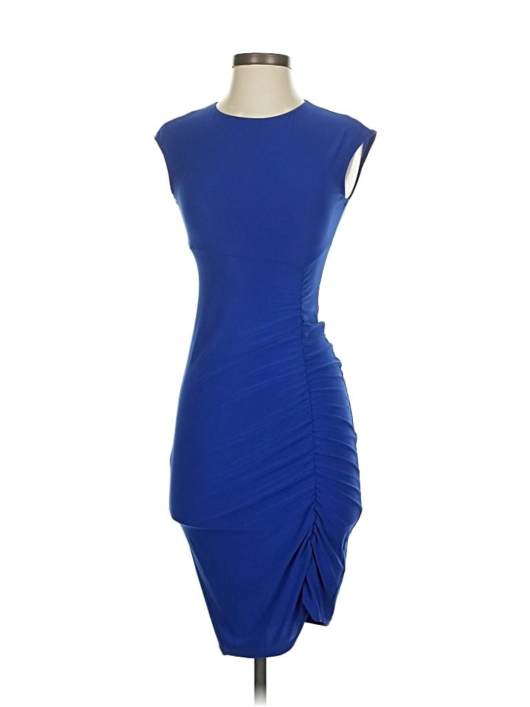 Pre-owned Bebe Cocktail Dress In Blue