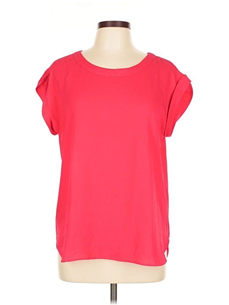 Pre-owned Ann Taylor Factory Short Sleeve T-shirt In Red