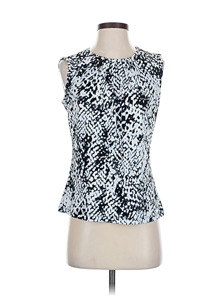 Pre-owned Calvin Klein Sleeveless Blouse In Silver
