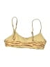 Onia Animal Print Gold Tan Swimsuit Top Size S (estimated) - photo 2