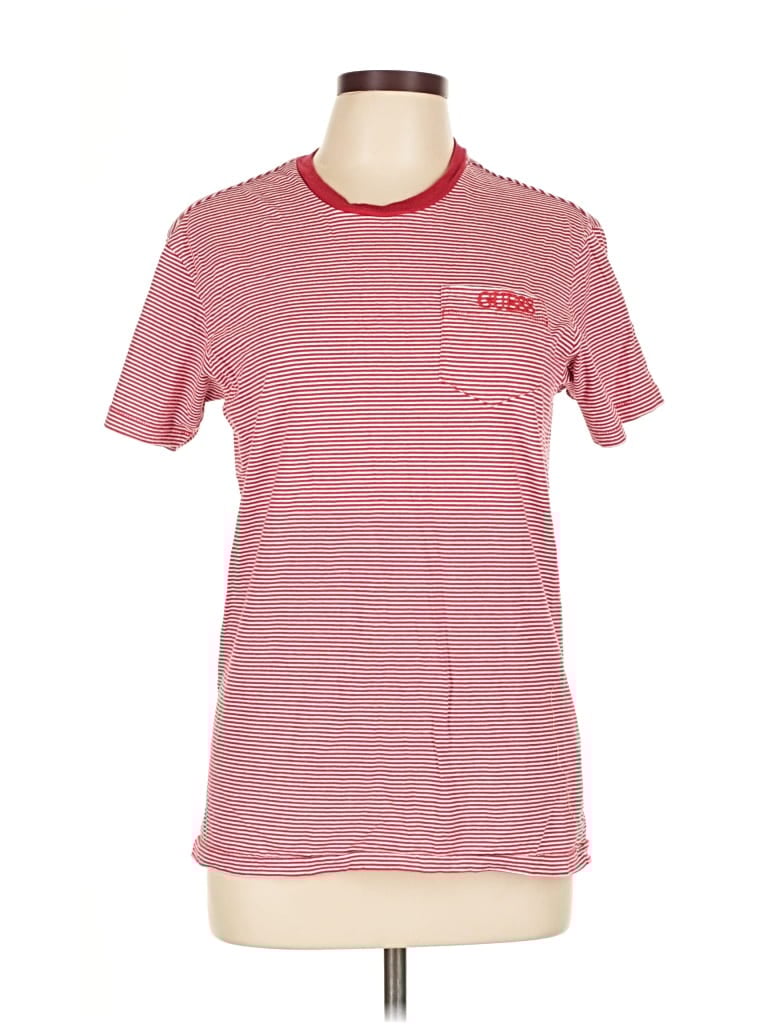 Pre-owned Guess Short Sleeve T-shirt In Red